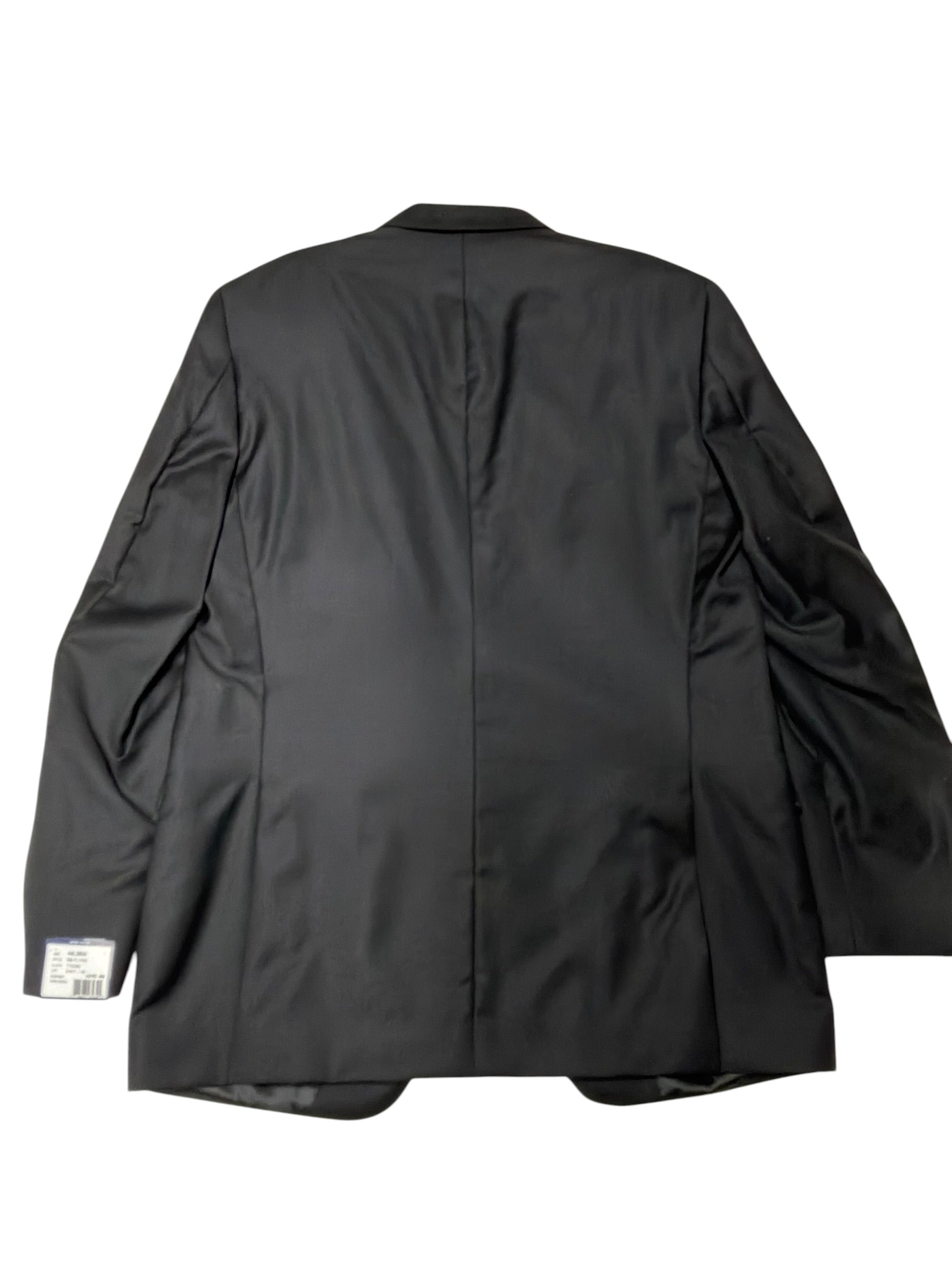 Peter Millar Mens Regular fit Suit Jacket Blazer 44 L Black Solid Stretch