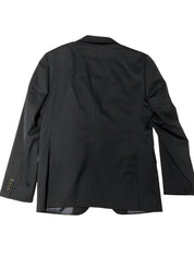 Ted Baker Mens Slim fit Suit Jacket Blazer 42 L Black Solid Stretch Wool