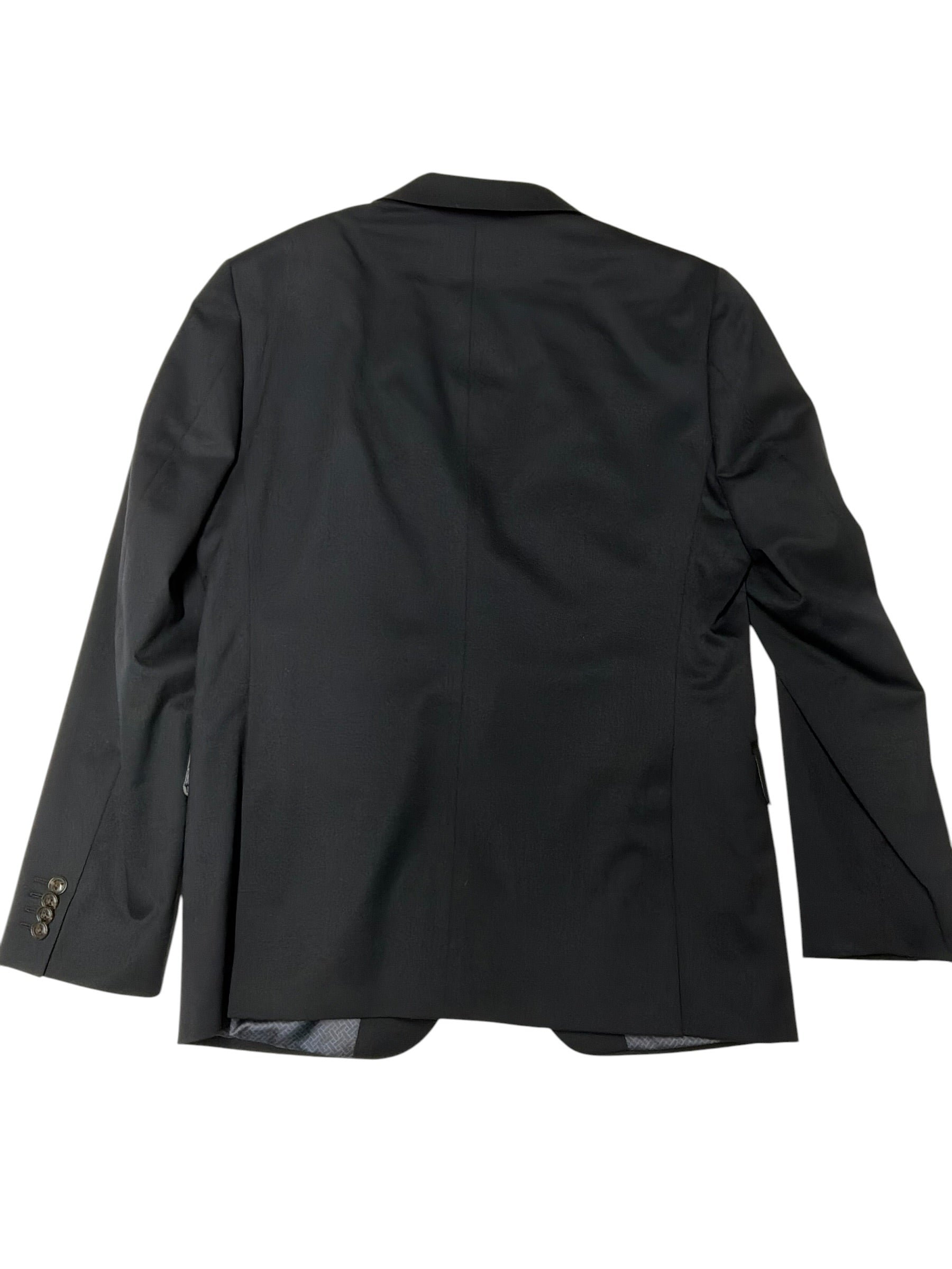 Ted Baker Mens Slim fit Suit Jacket Blazer 40 R Black Solid Stretch