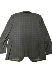 Brooks Brothers Mens Classic fit Wool Suit Jacket Blazer 48 R Navy Blue Check