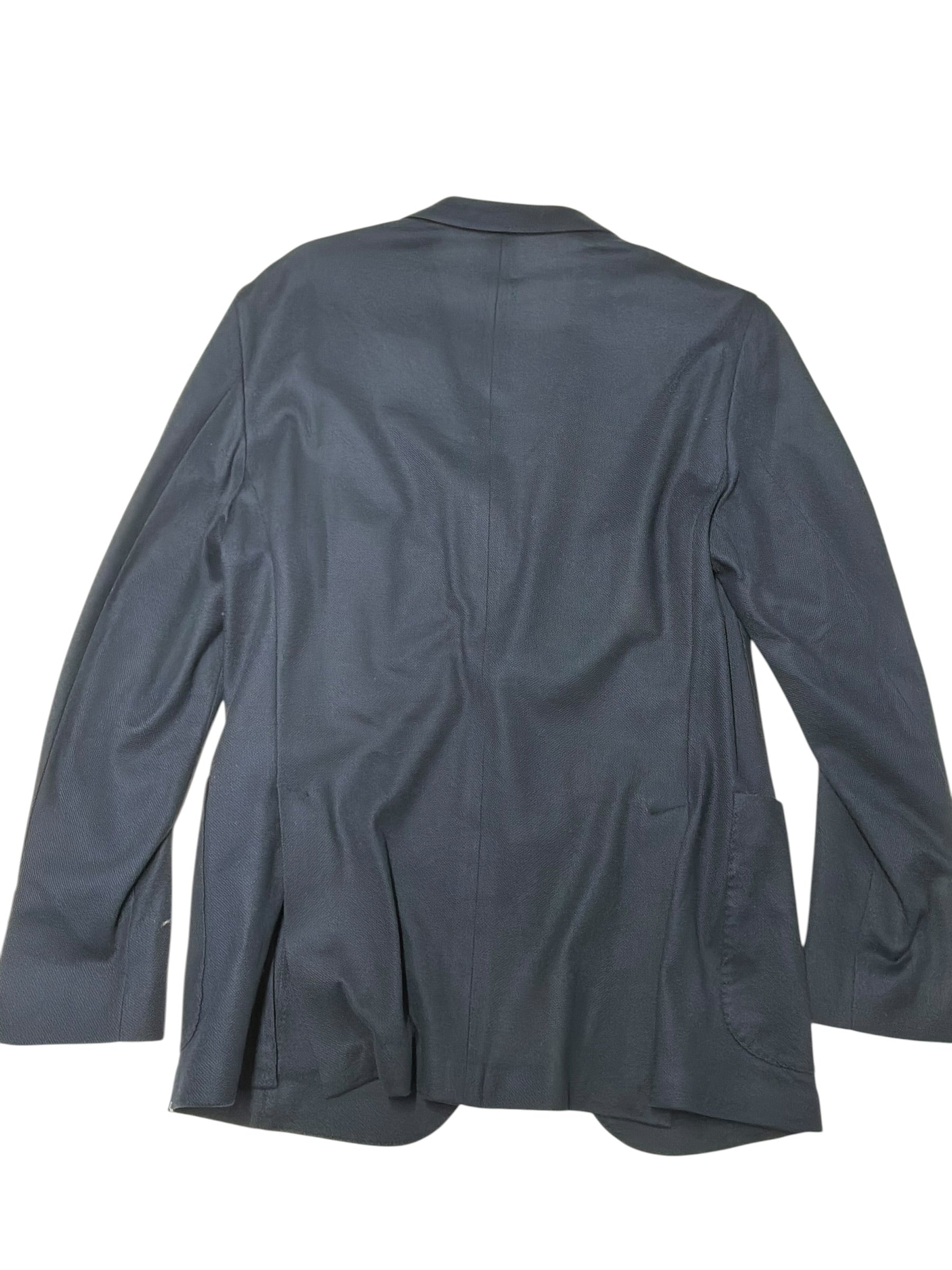Boglioli Cotton Pique Jersey Slim Fit K. Jacket Sport Coat 42R Navy Blue
