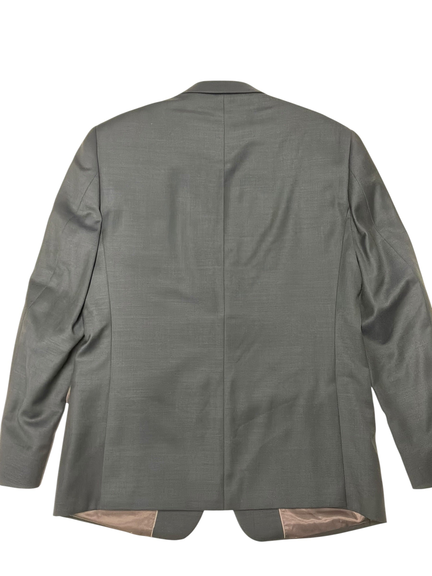 Calvin Klein Mens Regular fit Suit Jacket Blazer 42 R Green Solid Wool Stretch