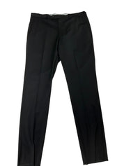 The Men's Store Regular fit Wool Dress Pants Size 38 Black Solid