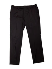 Kenneth Cole Mens Slim fit Dress Pants 42 / 32 Dark Burgundy Red Solid