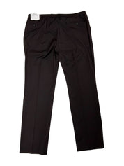 Kenneth Cole Mens Slim fit Dress Pants 42 / 32 Dark Burgundy Red Solid