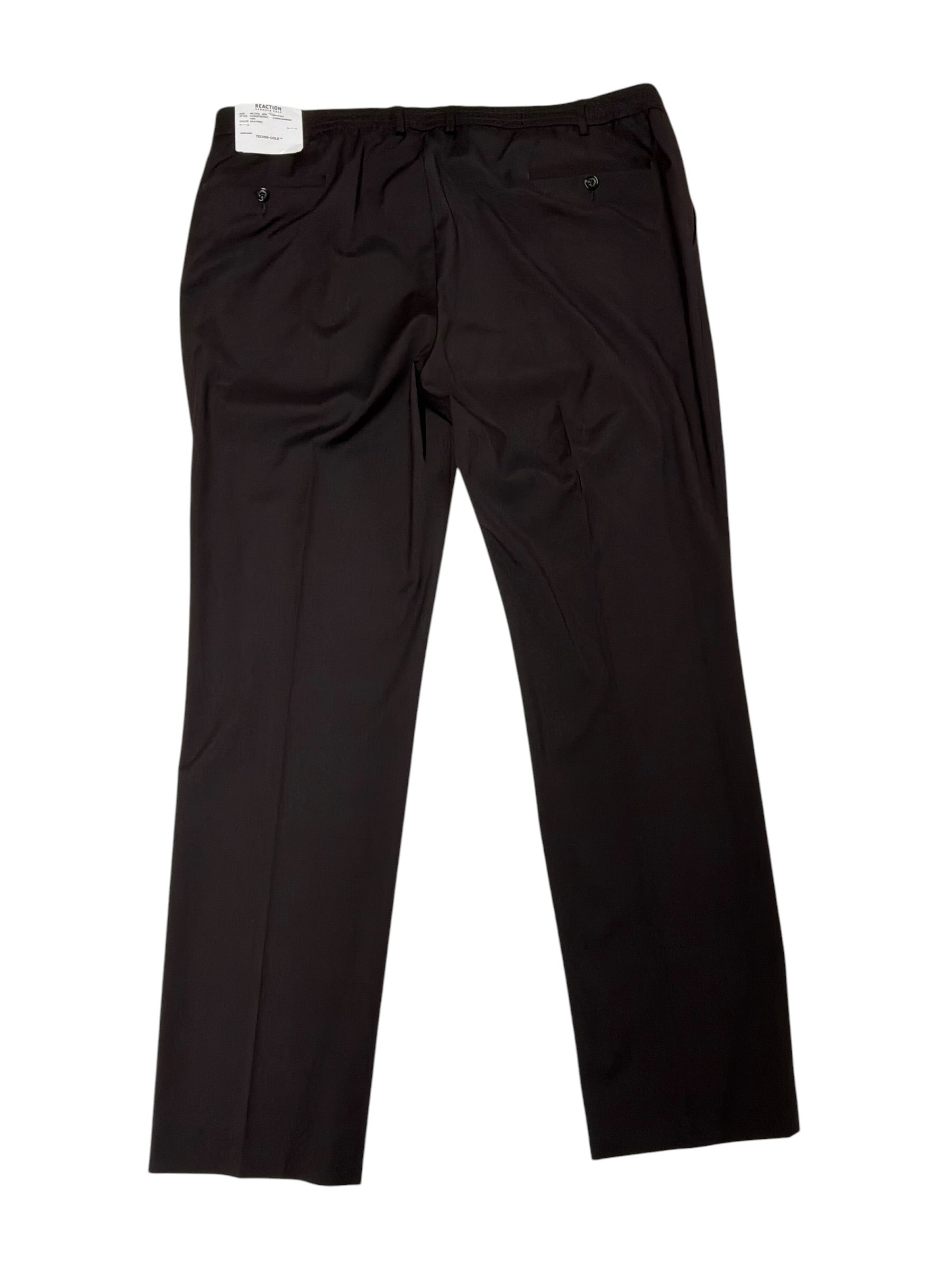 Kenneth Cole Mens Slim fit Dress Pants 42 / 32 Dark Burgundy Red Solid