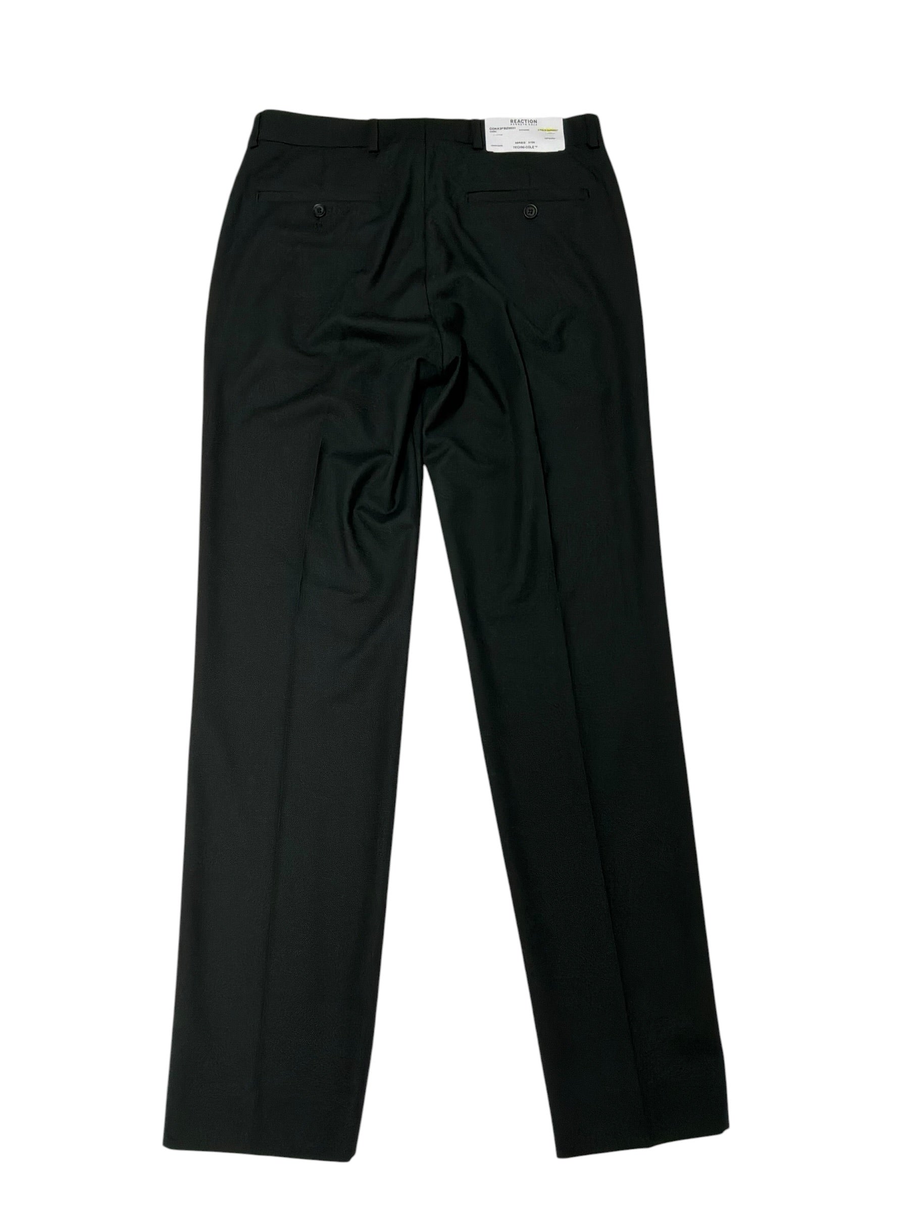 Kenneth Cole Mens Slim fit Dress Pants 31 / 32 Dark Green Solid