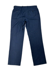 Tallia Mens Slim fit Dress Pants 34 / 30 Blue Plaid Wool