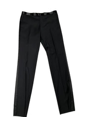 John Varvatos Mens Slim fit Tuxedo Pants Size 33 Wool  Black Solid