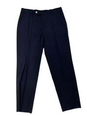 Hugo Boss Mens Regular fit Wool Knit Dress Pants 34 / 30 Navy Blue Solid