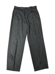 Hugo Boss Mens Regular fit Knit Pleated Dress Pants 32 / 30 Grey Solid