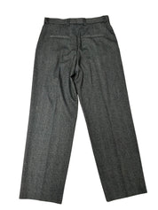 Hugo Boss Mens Regular fit Knit Pleated Dress Pants 32 / 30 Grey Solid