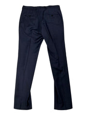 Hugo Boss Mens Slim fit Wool Dress Pants 32 / 32 Navy Blue Plaid
