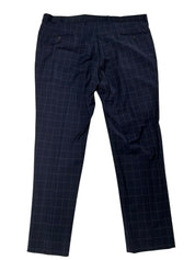 Brooks Brothers Mens Regular fit Pants Pants 40 / 32 Navy Blue Windowpane Wool