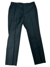 Calvin Klein Mens Regular fit Wool Dress Pants 36 / 32 Dark Green Solid