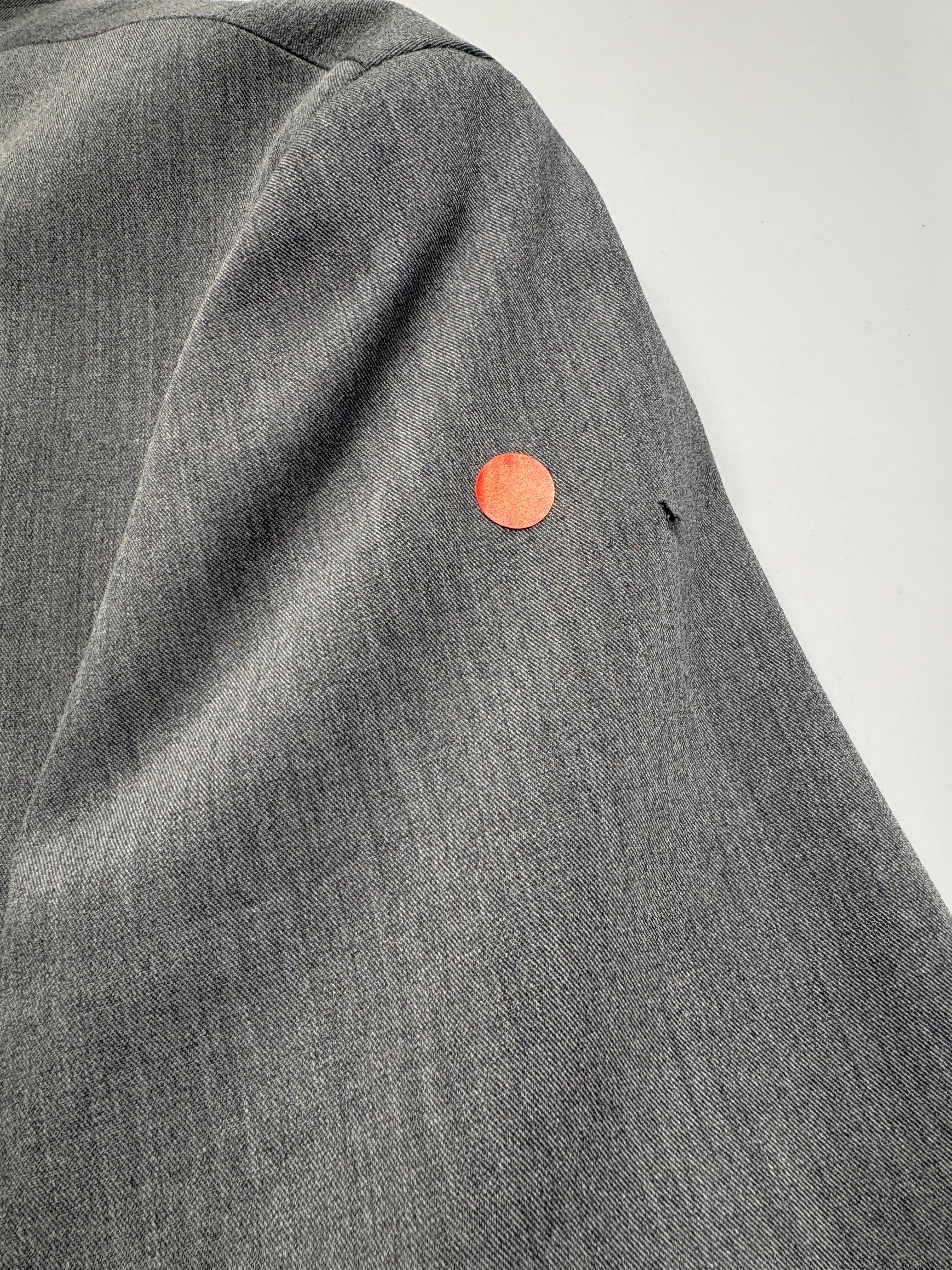 Kenneth Cole Mens Slim fit Suit Jacket Blazer 42 R Light Grey Solid Stretch