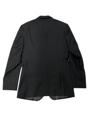 Adam Baker Mens Slim fit 2 Piece Tuxedo Suit 36 R / 28 Waist Black Solid Wool