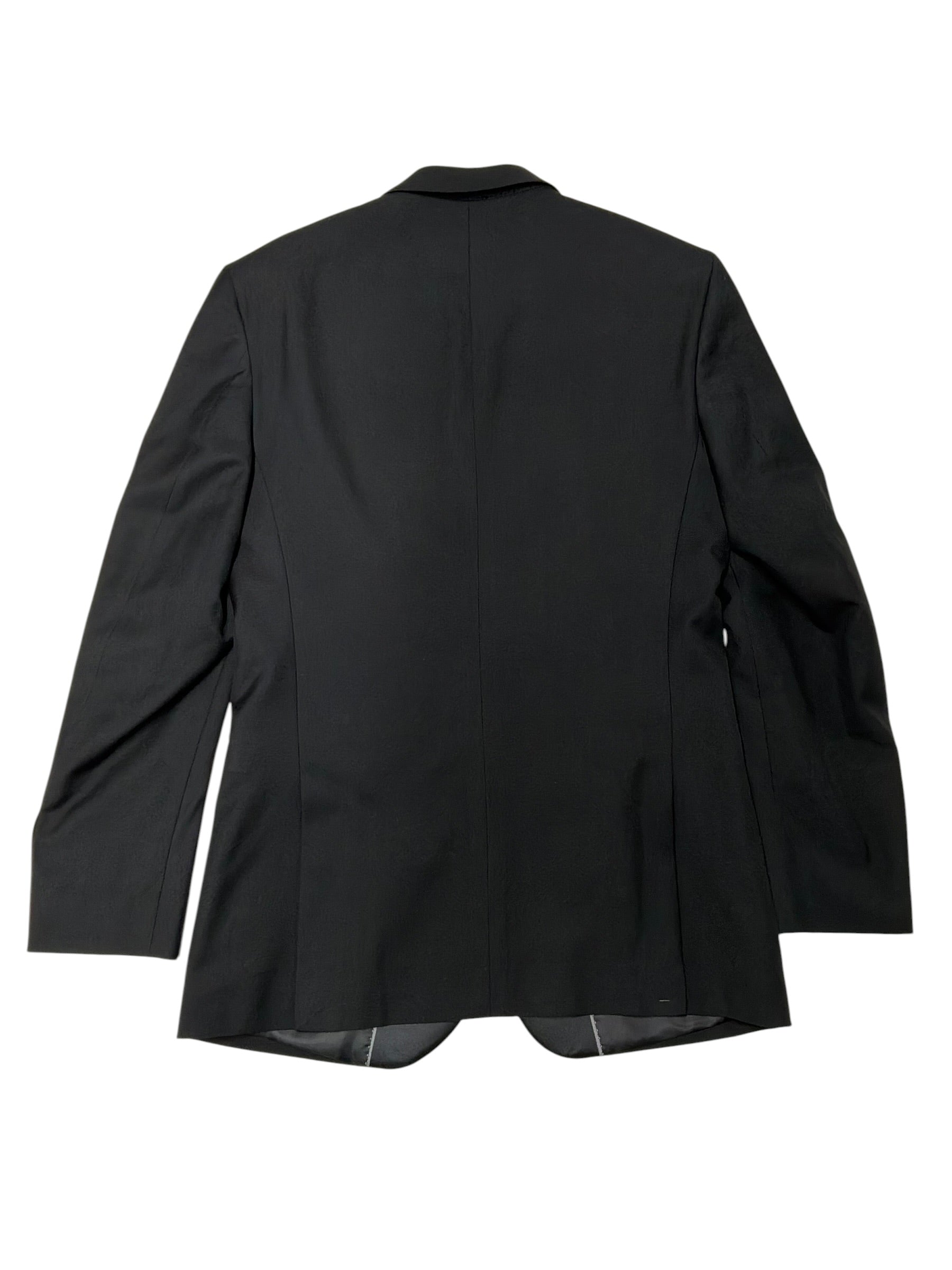 Adam Baker Mens Slim fit 2 Piece Tuxedo Suit 36 R / 28 Waist Black Solid Wool