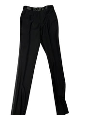 Adam Baker Mens Slim fit 2 Piece Tuxedo Suit 36 R / 28 Waist Black Solid Wool