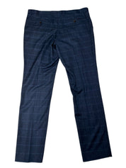 Gino Vitale Mens Regular fit Vested 3 Piece Suit 48 R / 42 Waist Navy Blue Plaid