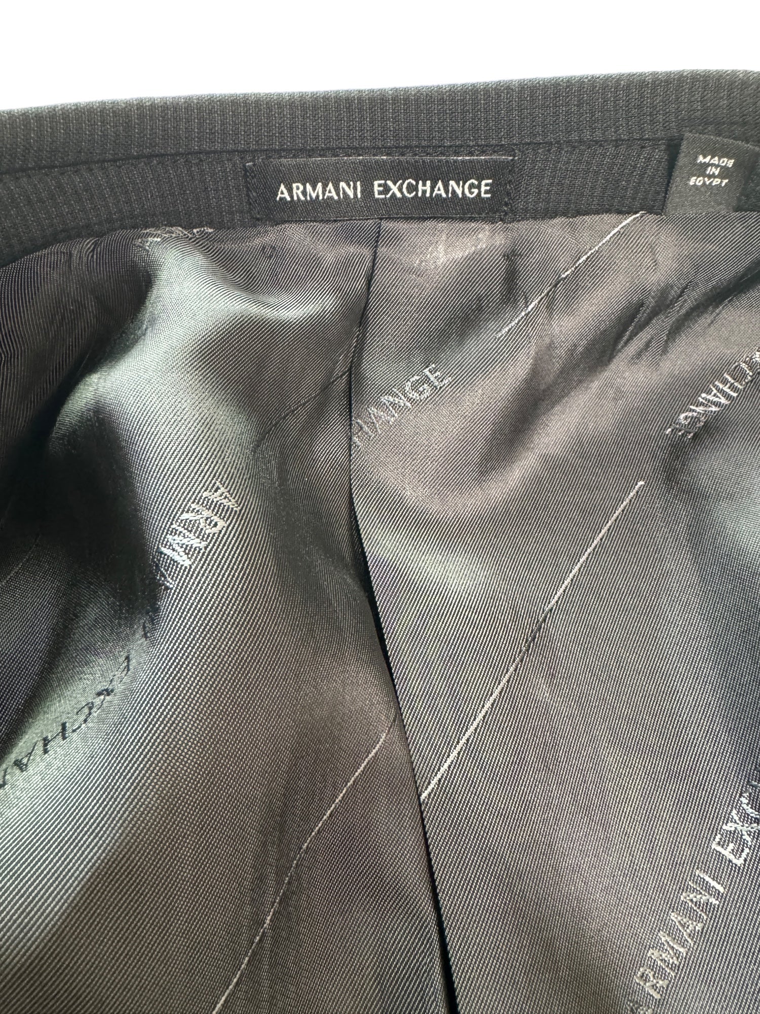 AX Armani Exchange Slim Fit Mens Dark Charcoal 36R Suit Jacket Sport Coat