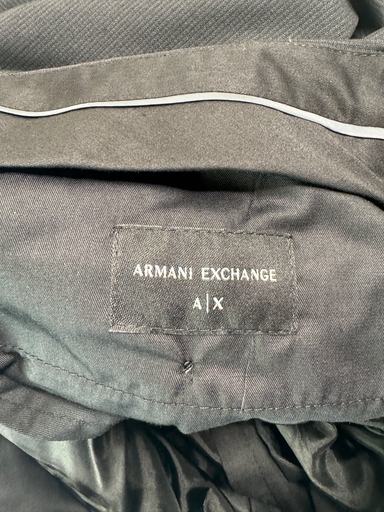 AX Armani Exchange Mens Slim Fit Dark Charcoal Dress Pants 40 x 32