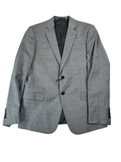 AX Armani Exchange Slim Fit Men's Grey Blue Plaid 40R Sport Coat