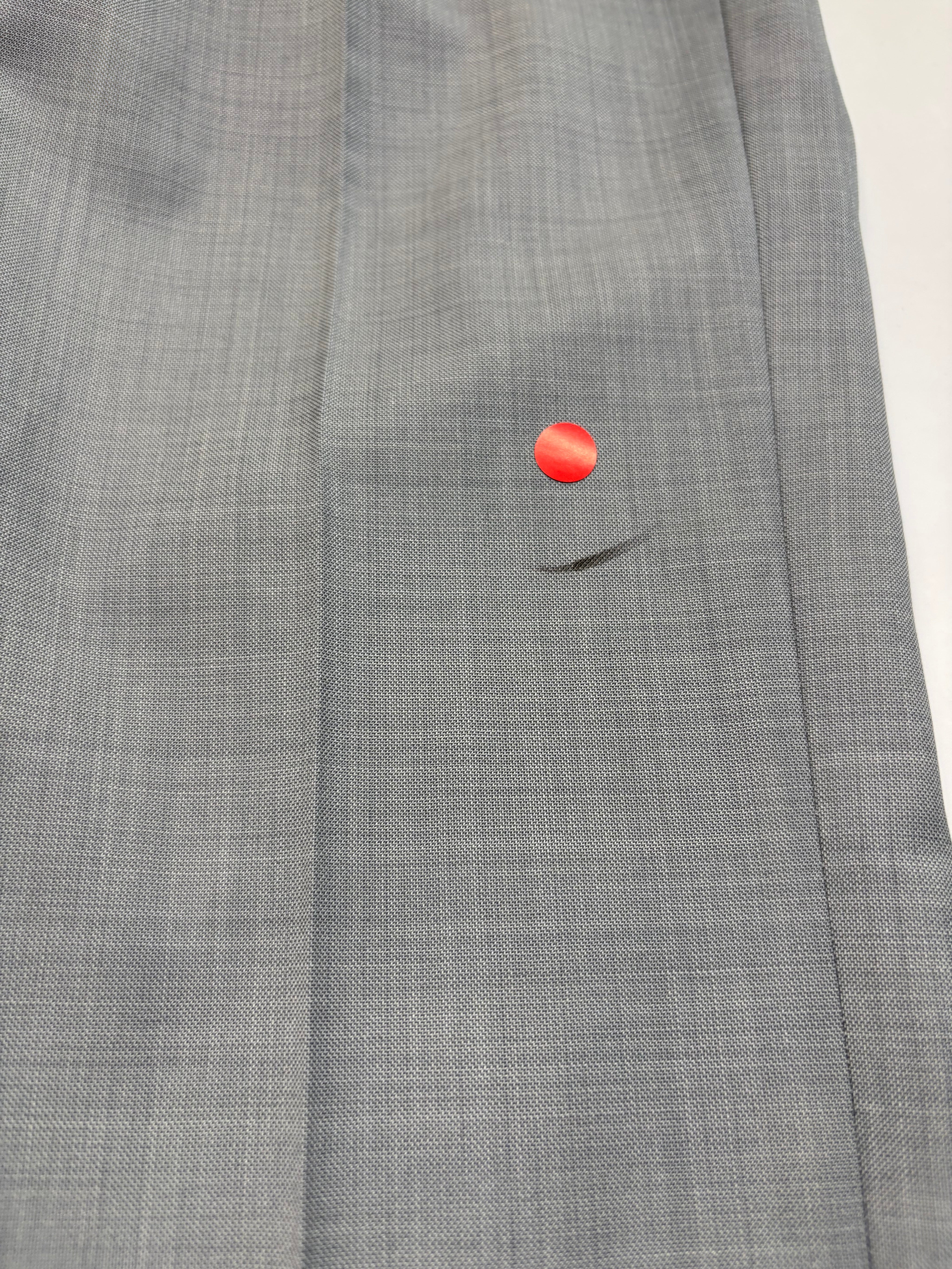 Bar Iii Mens Slim fit Dress Pants 33 / 32 Light Grey Solid Stretch Wool
