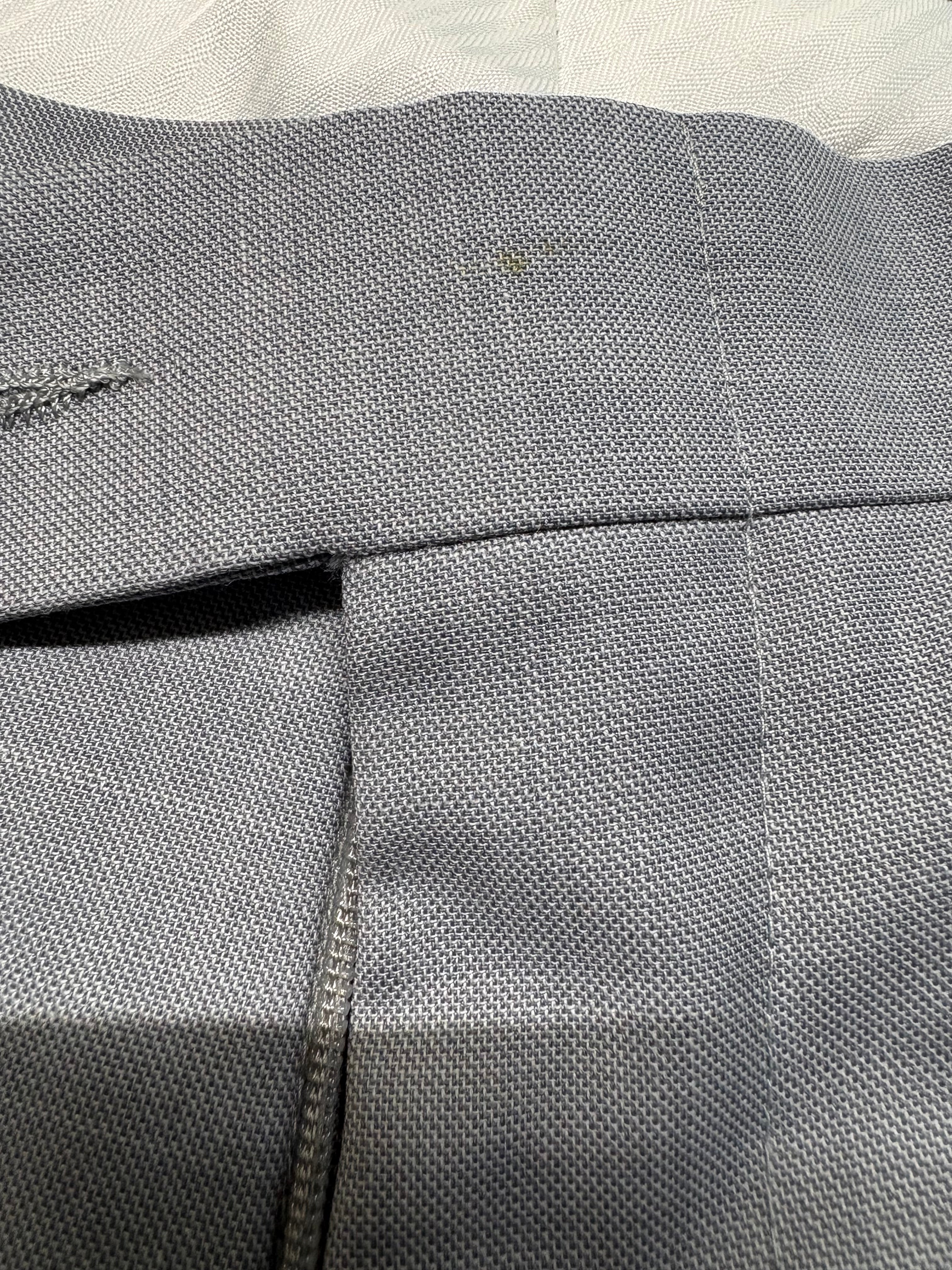 Bar Iii Mens Slim fit Dress Pants 33 / 32 Light Grey Solid Stretch Wool