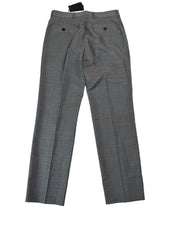 AX Armani Exchange Slim Fit Men's Grey Blue Plaid Dress Pants 34 x 32 Wool