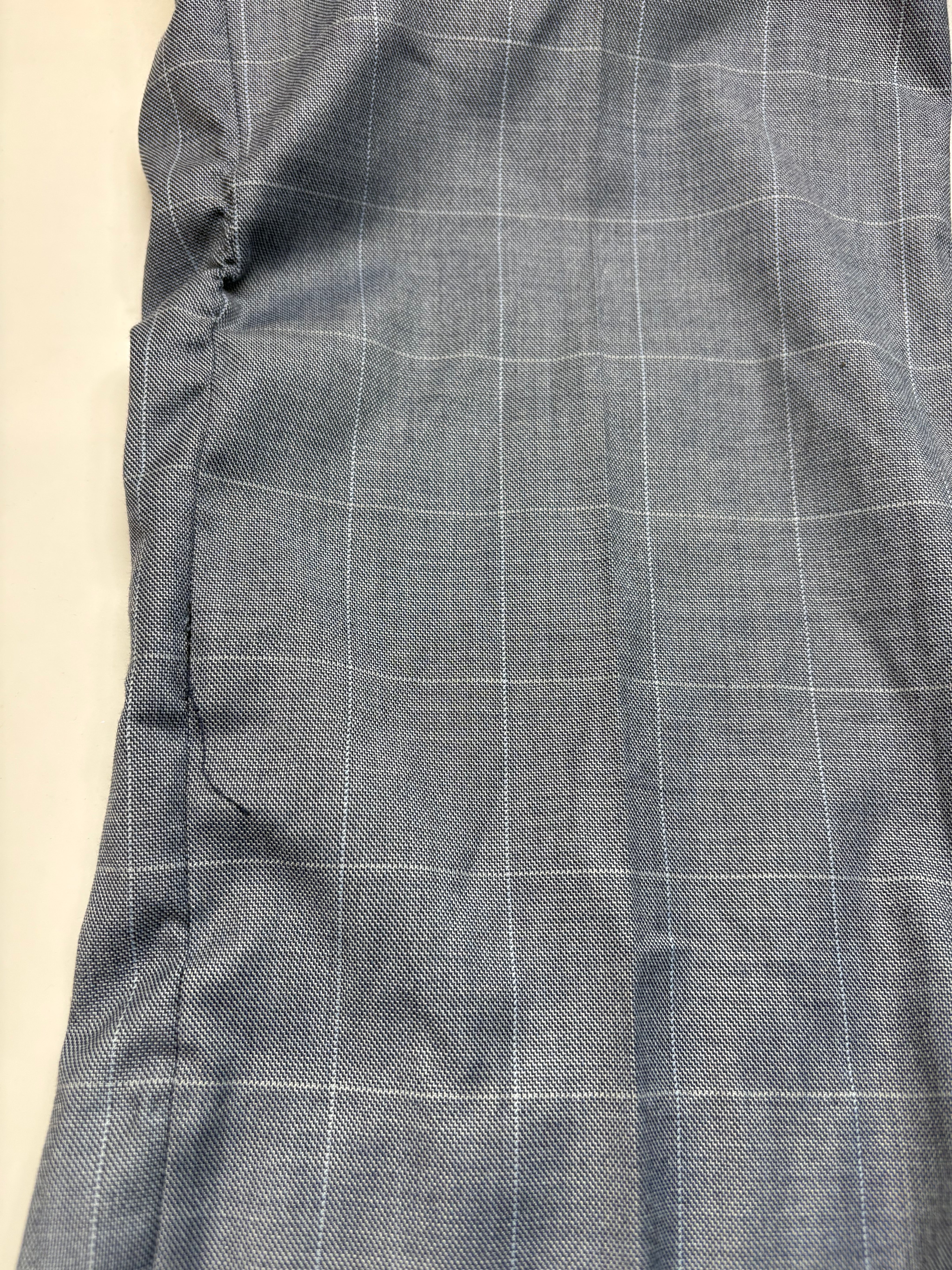 Michael Kors Mens Classic fit Dress Pants 32 / 32 Blue Check