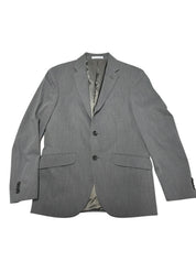 Kenneth Cole Mens Slim fit Suit Jacket Blazer 38 S Grey Solid Stretch