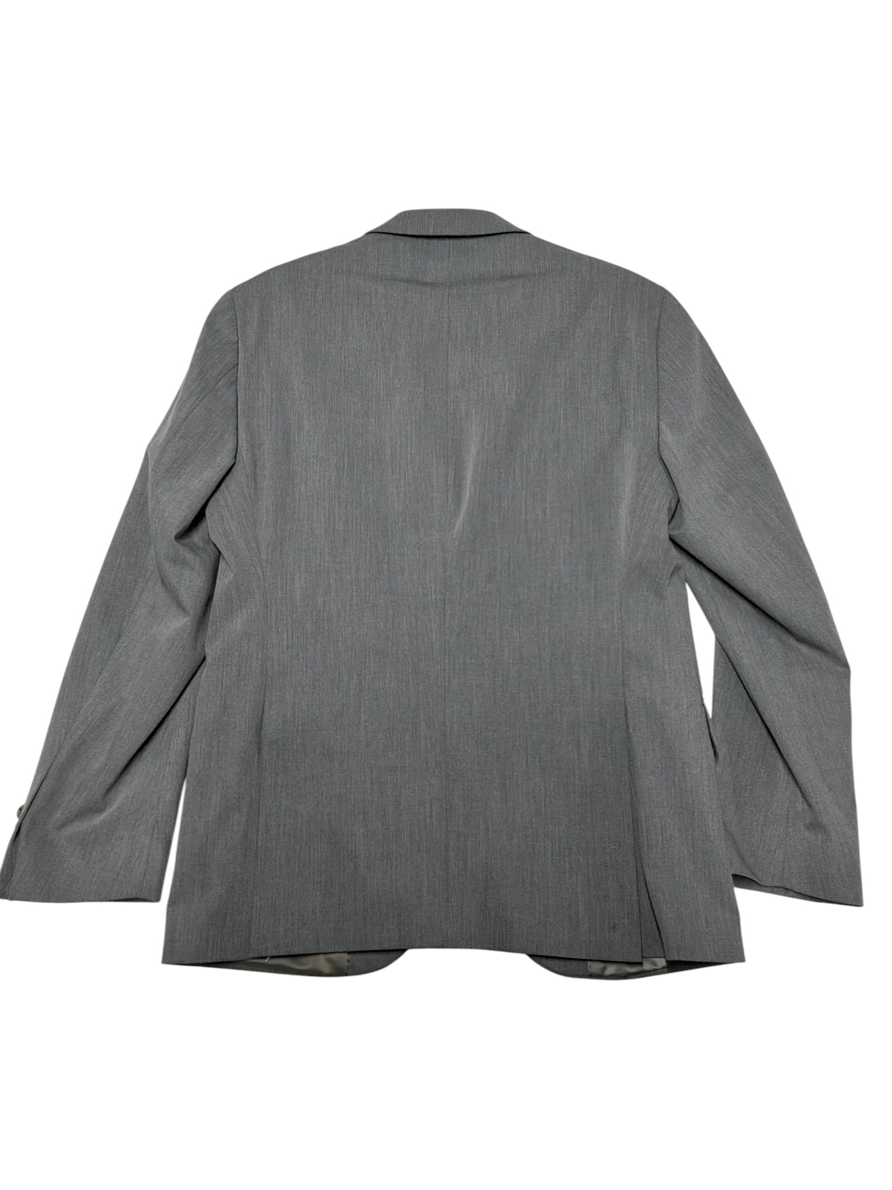 Kenneth Cole Mens Slim fit Suit Jacket Blazer 38 S Grey Solid Stretch