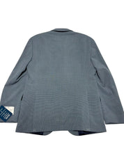Kenneth Cole Mens Slim fit Suit Jacket Blazer 40 R Seersucker Blue Check