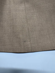 Kenneth Cole Mens Slim fit 2 Piece Suit 46 R / 40 Waist Tan Beige Solid Stretch