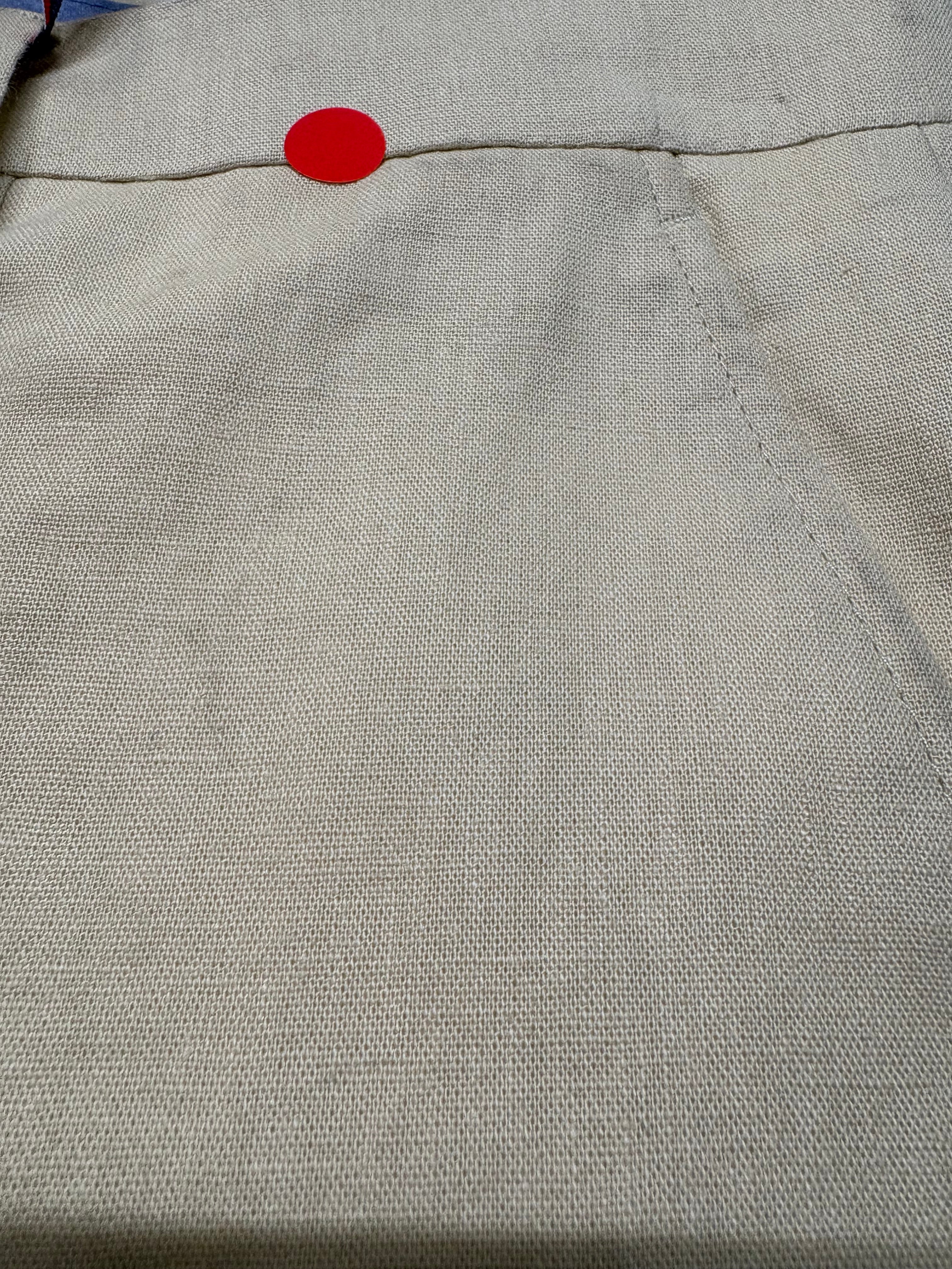 Tommy Hilfiger Mens Modern fit Linen Cotton Dress Pants 33 / 30 Light Tan Solid
