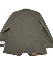 Perry Ellis Mens Modern fit Suit Jacket Blazer 46 L Brown Solid Stretch