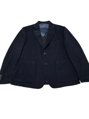 The Men's Store Jersey Knit Regular fit Sport Coat Blazer 42 S Navy Blue