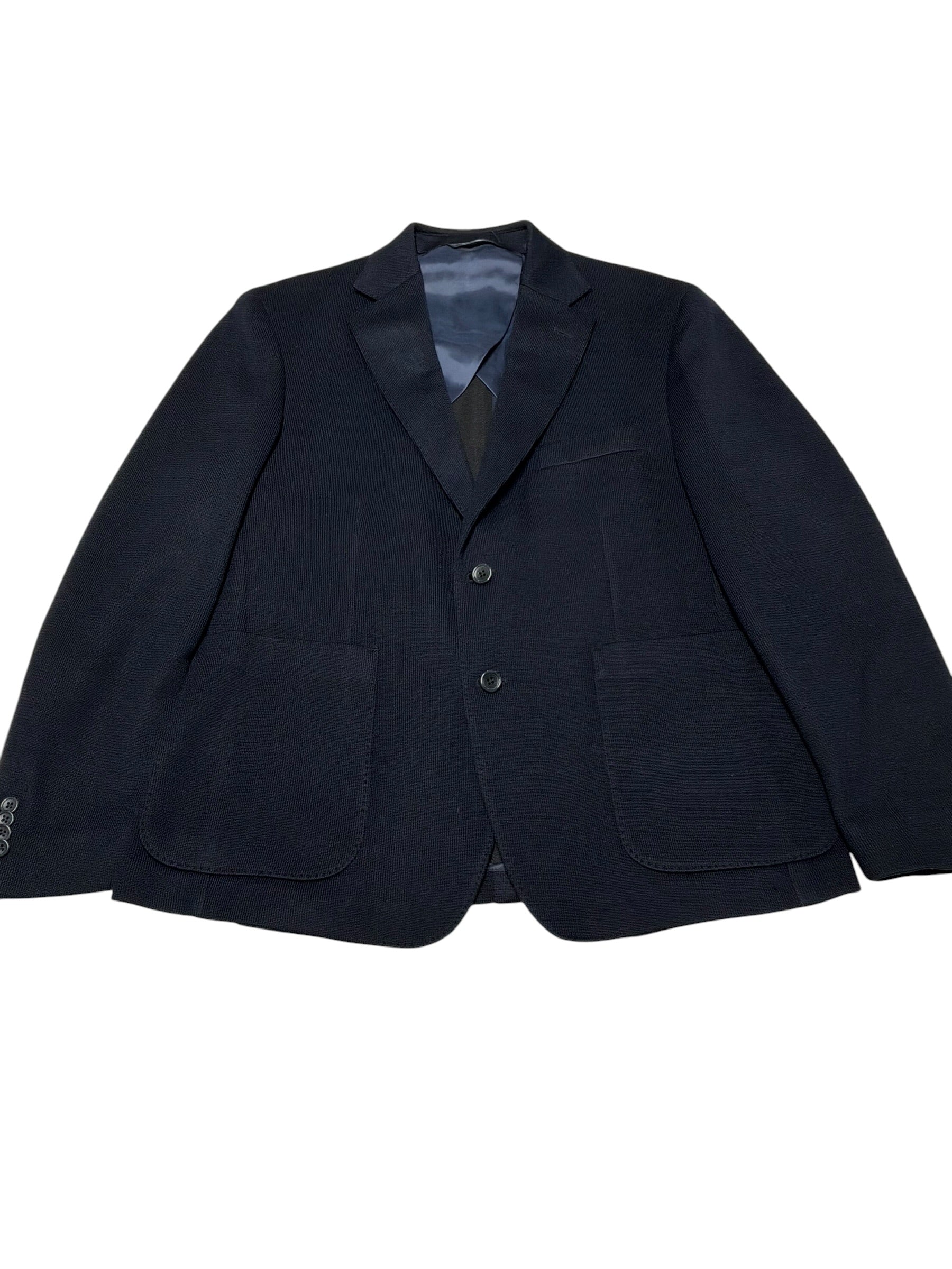 The Men's Store Jersey Knit Regular fit Sport Coat Blazer 42 S Navy Blue