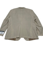 Nautica Mens Modern fit Suit Jacket Blazer 44 S Beige Light Khaki Cotton