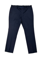 Kenneth Cole Mens Slim fit Dress Pants 42 / 32 Navy Blue Solid