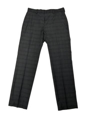 Andrew Marc Mens Slim fit Dress Pants 39 / 32 Charcoal Grey Plaid