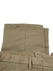 Boglioli Slim Fit Tan Garment Dyed Dress Pants EU 56 US 40 Linen Tan