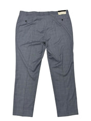 Andrew Marc Mens Slim fit Dress Pants 42 / 32 Light Blue Plaid