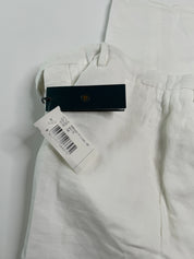 Boglioli Slim Fit White Linen Blend Dress Pants EU 50 US 34 White