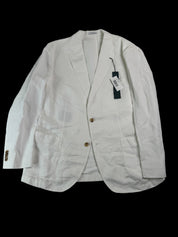 Boglioli Garment Dyed Cotton & Linen Slim Fit Suit EU 56R US 46R / 38W White