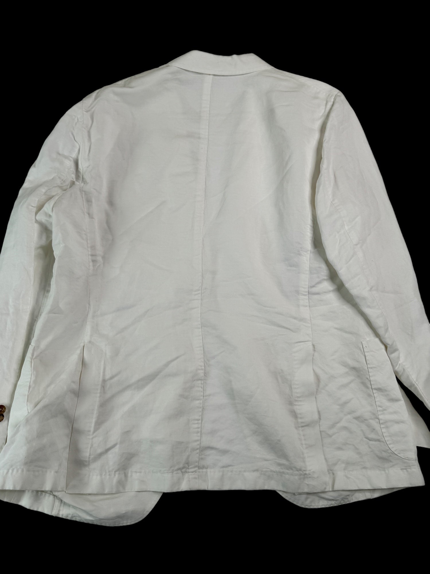Boglioli Garment Dyed Cotton & Linen Slim Fit Suit EU 56R US 46R / 38W White