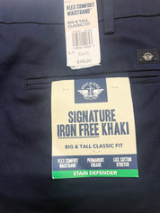 Dockers Men Classic fit Cotton Casual 52 / 30 Blue Solid
