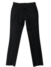 Paul Smith Mens Extra-Slim fit Dress Pants Size 32 Wool Black Solid