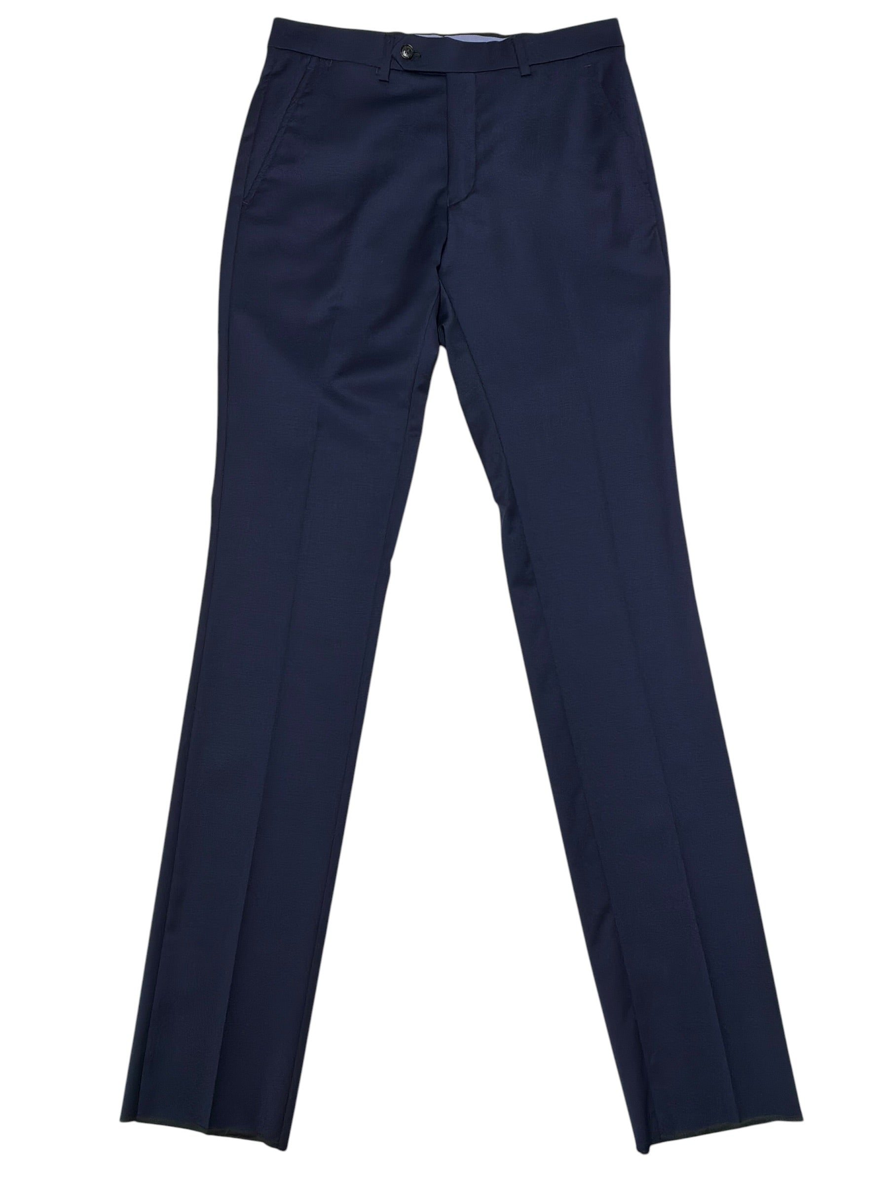 Tommy Hilfiger Mens Modern fit Dress Pants Size 40 Navy Blue Solid Wool